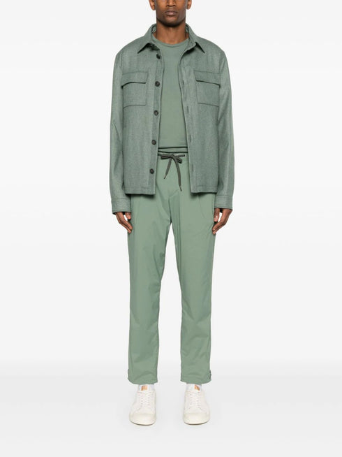 button-up brushed shirt jacket